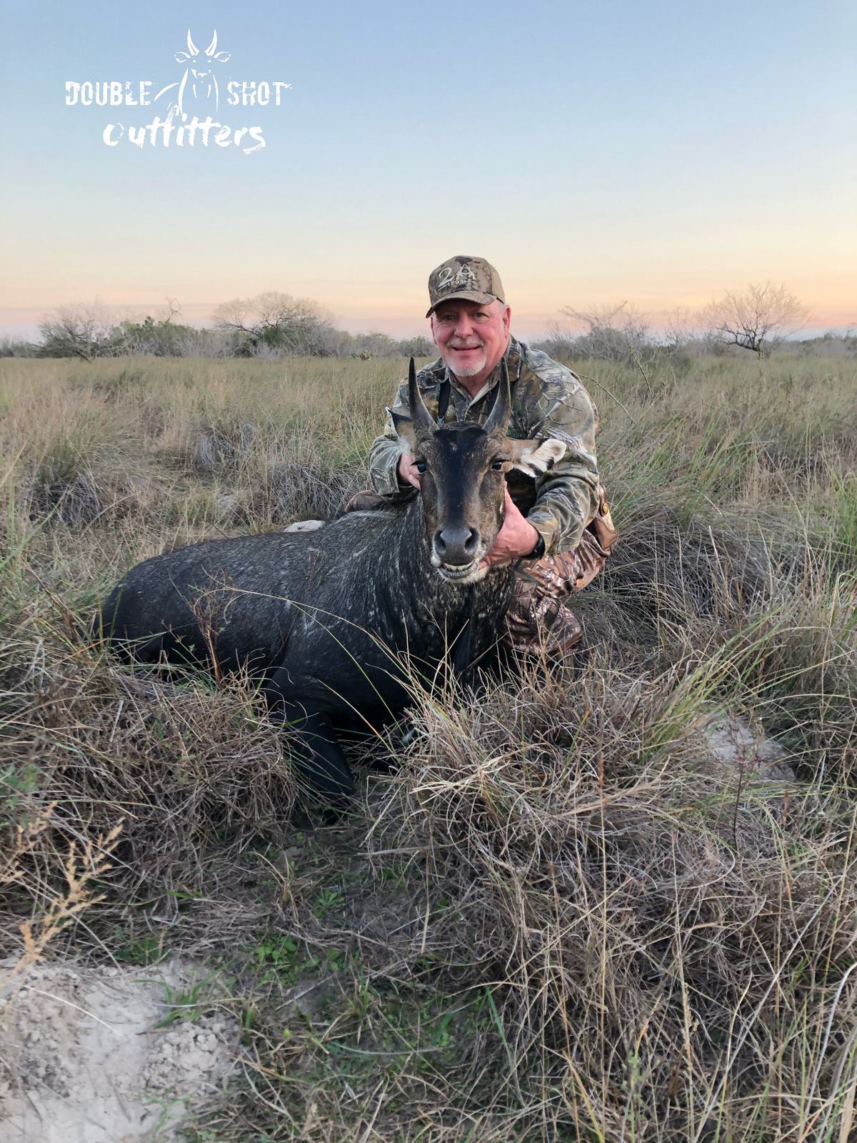 South Texas nilgai taken with Double Shot Outfitters