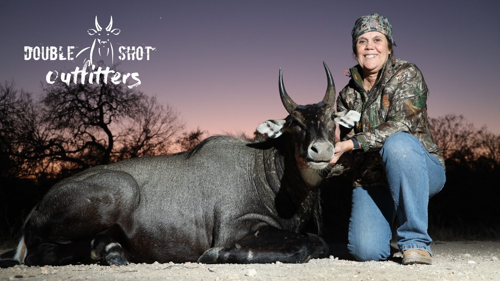 South Texas nilgai taken with Double Shot Outfitters