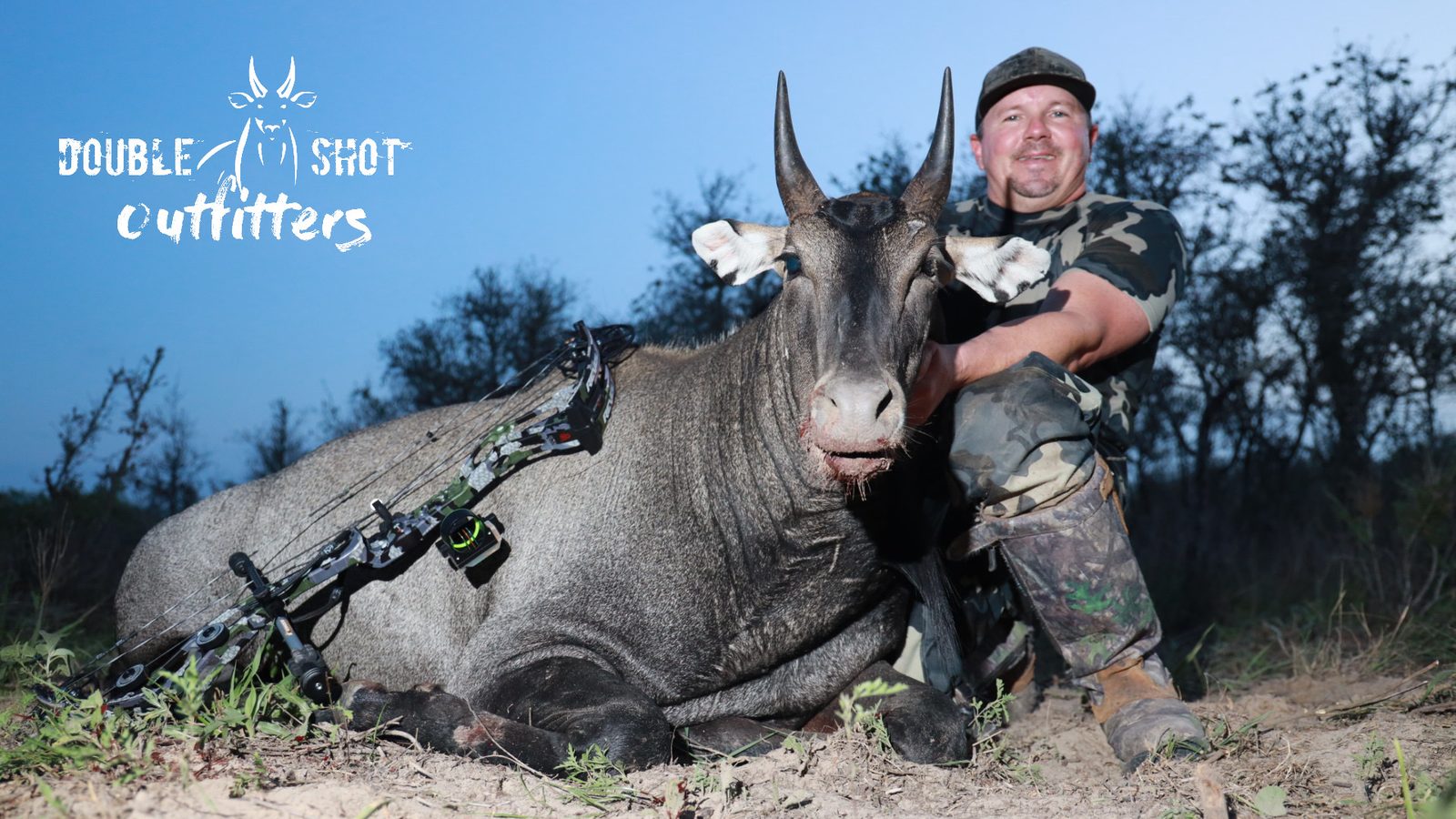 South Texas nilgai taken with Double Shot Outfitters