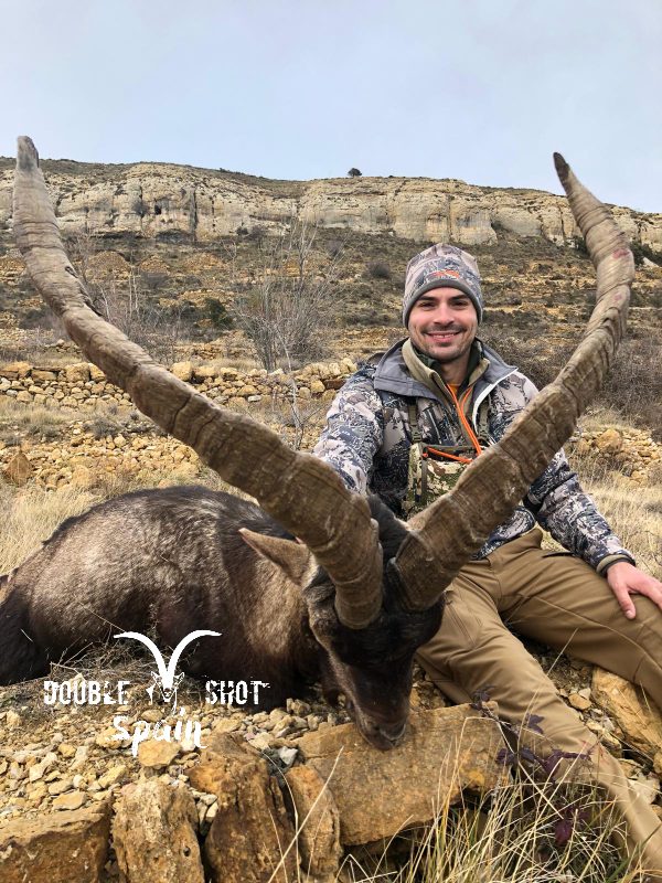 Spanish ibex taken with Double Shot Outfitters