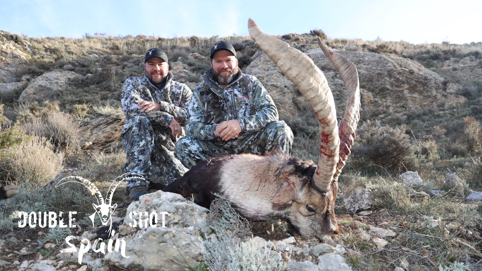 Spanish ibex taken with Double Shot Outfitters