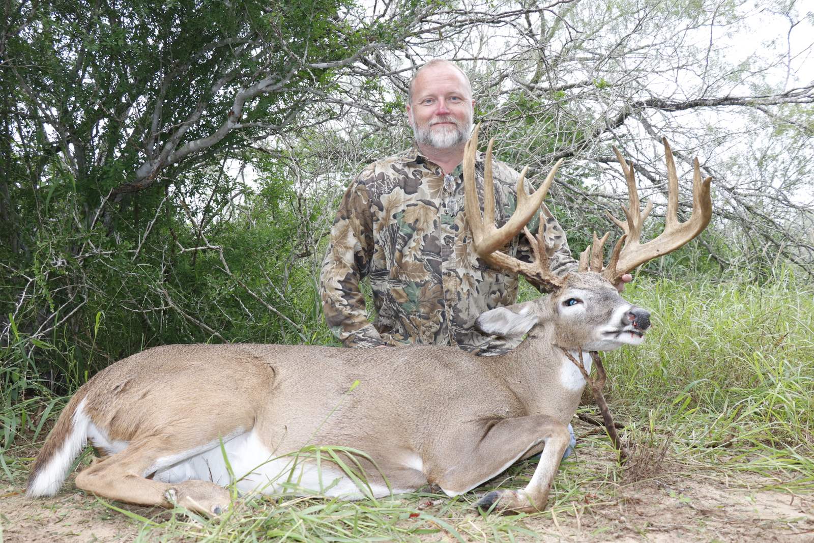 South Texas whitetail taken with Double Shot Outfitters