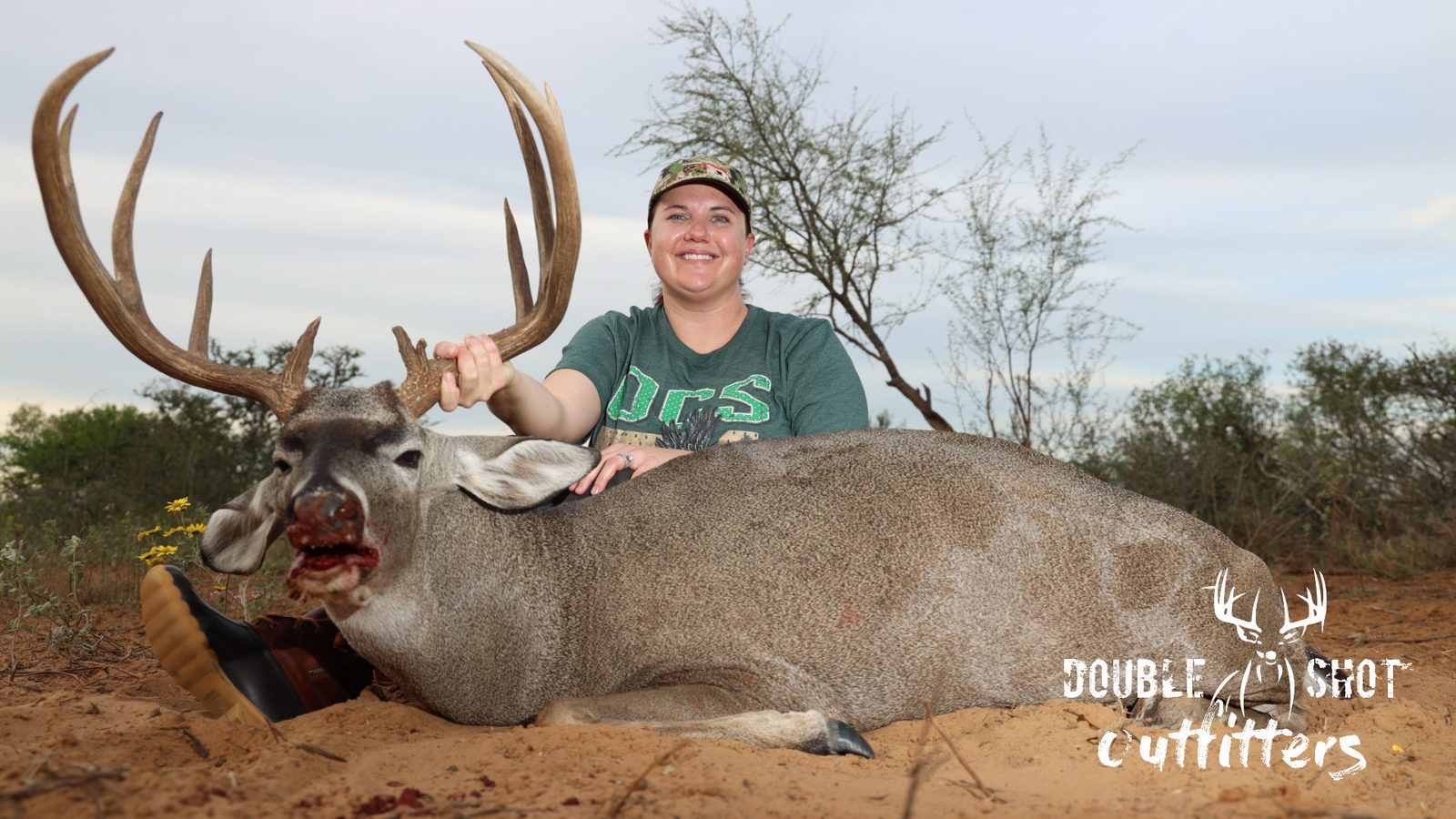 South Texas whitetail taken with Double Shot Outfitters