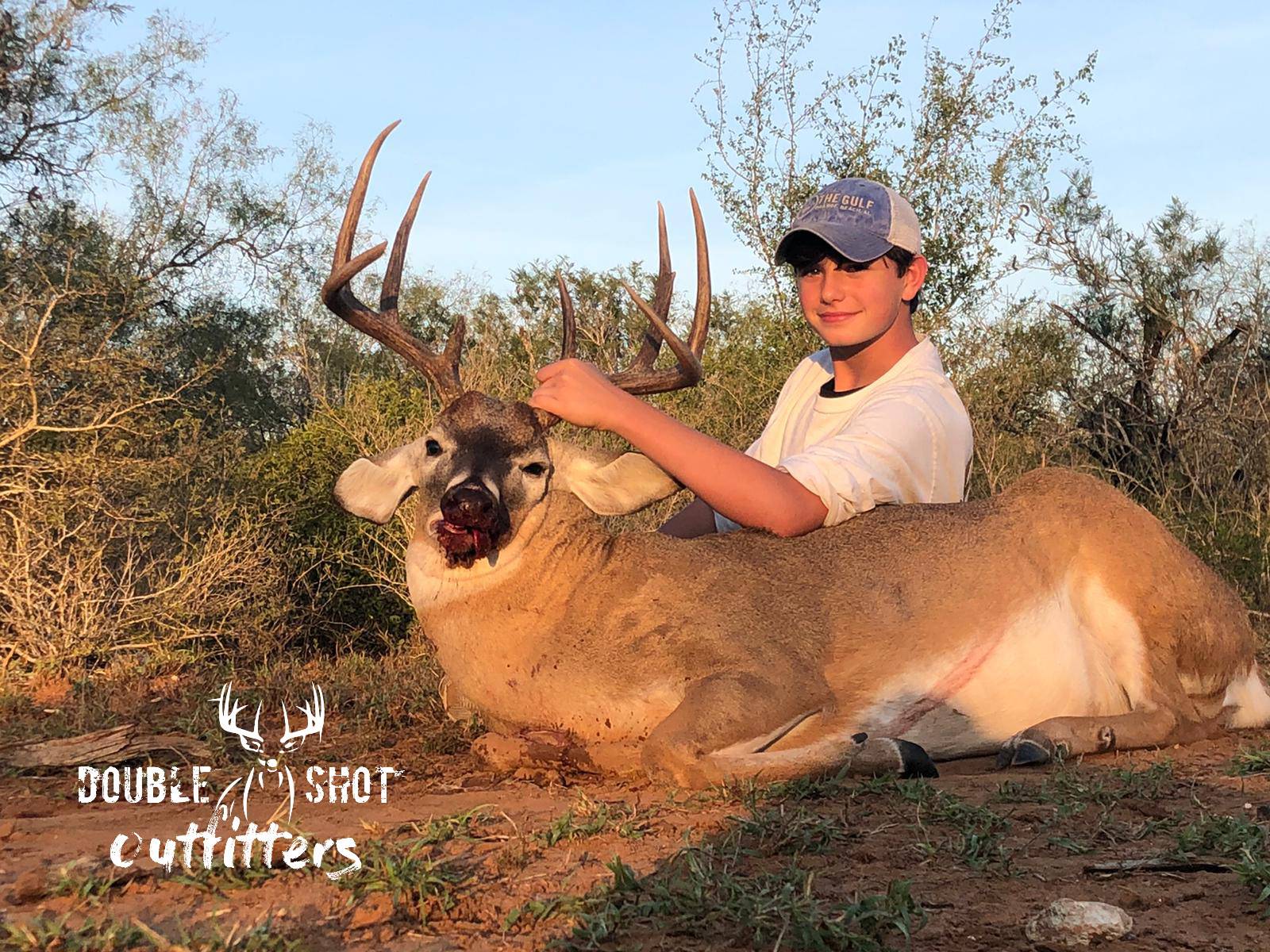 South Texas whitetail taken with Double Shot Outfitters