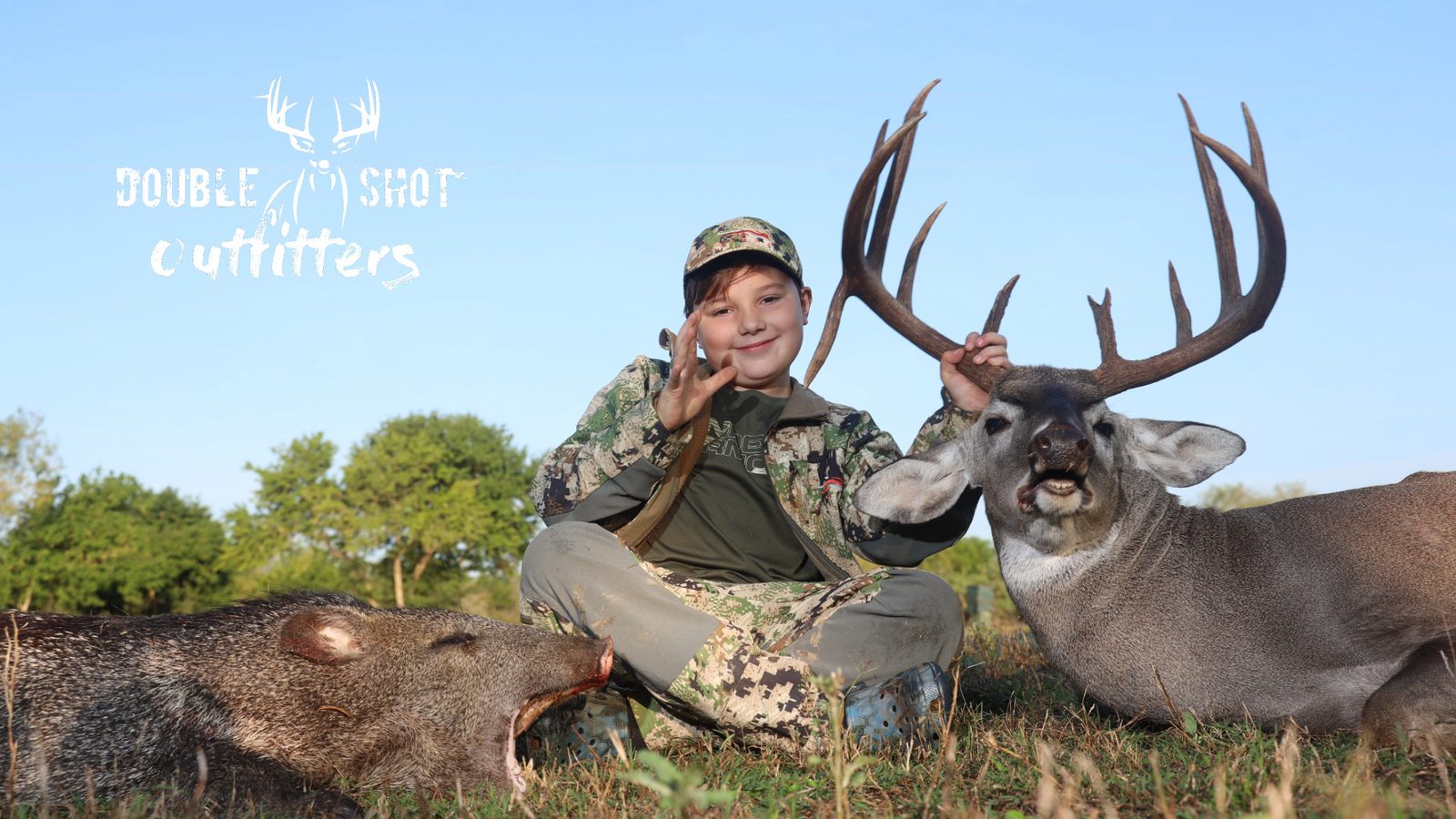 South Texas whitetail taken with Double Shot Outfitters