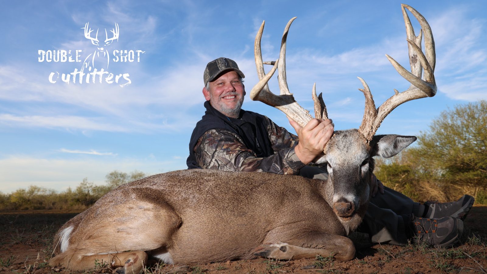 South Texas whitetail taken with Double Shot Outfitters