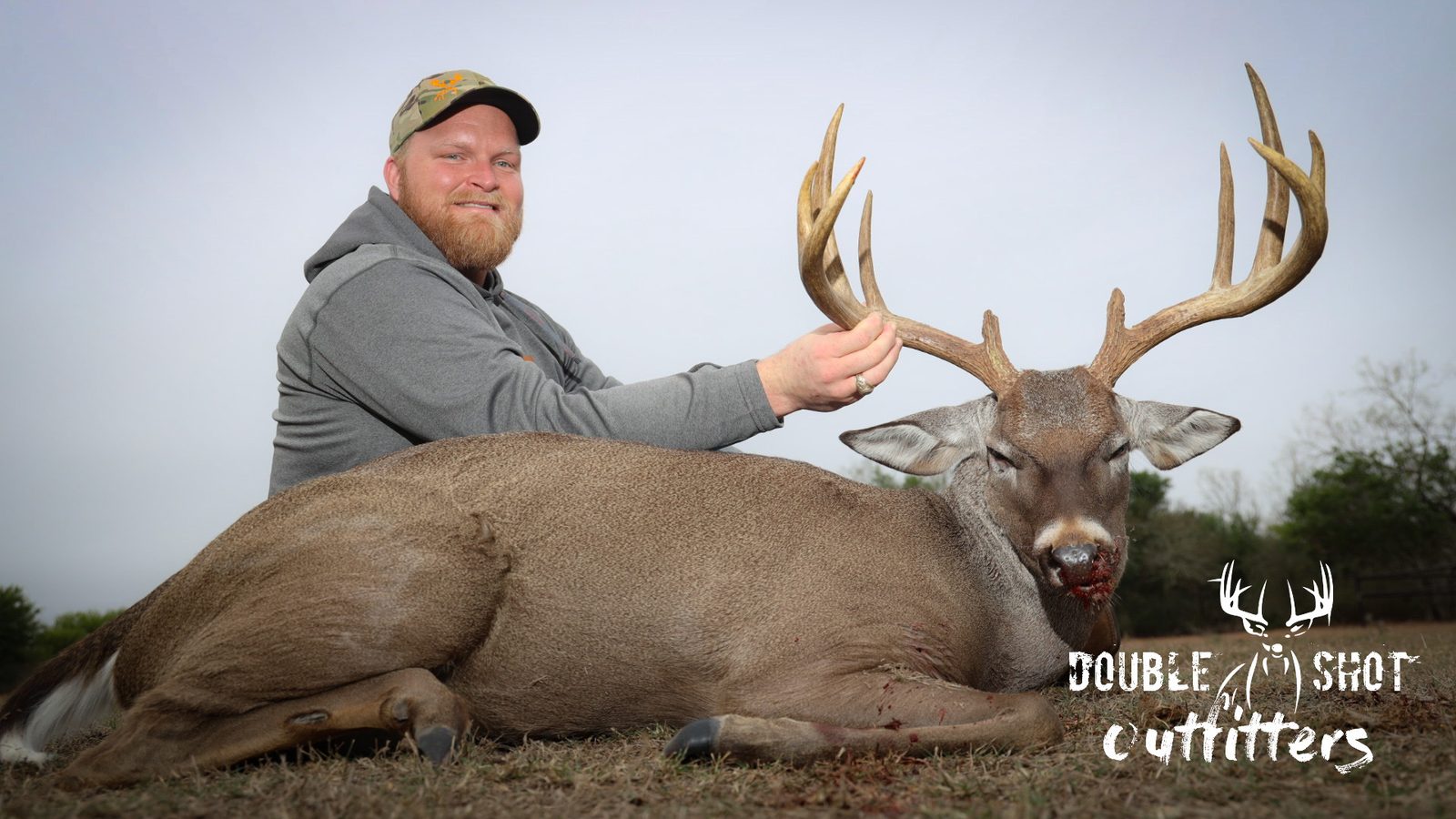 South Texas whitetail taken with Double Shot Outfitters