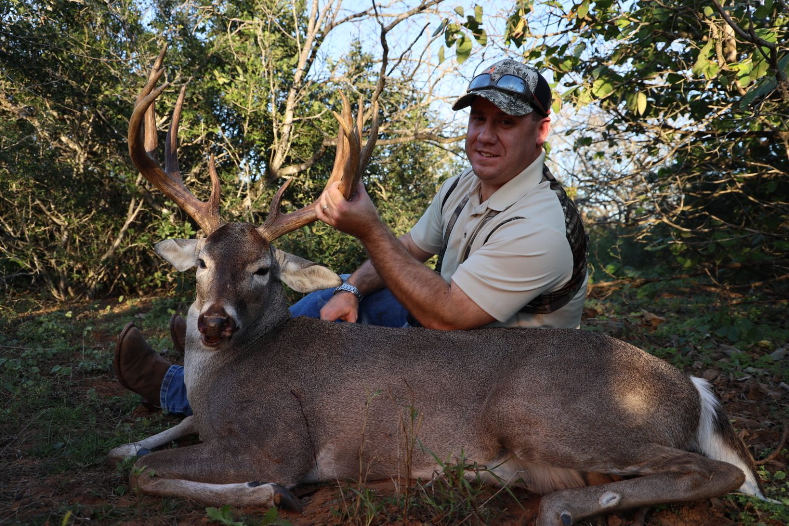 South Texas whitetail taken with Double Shot Outfitters